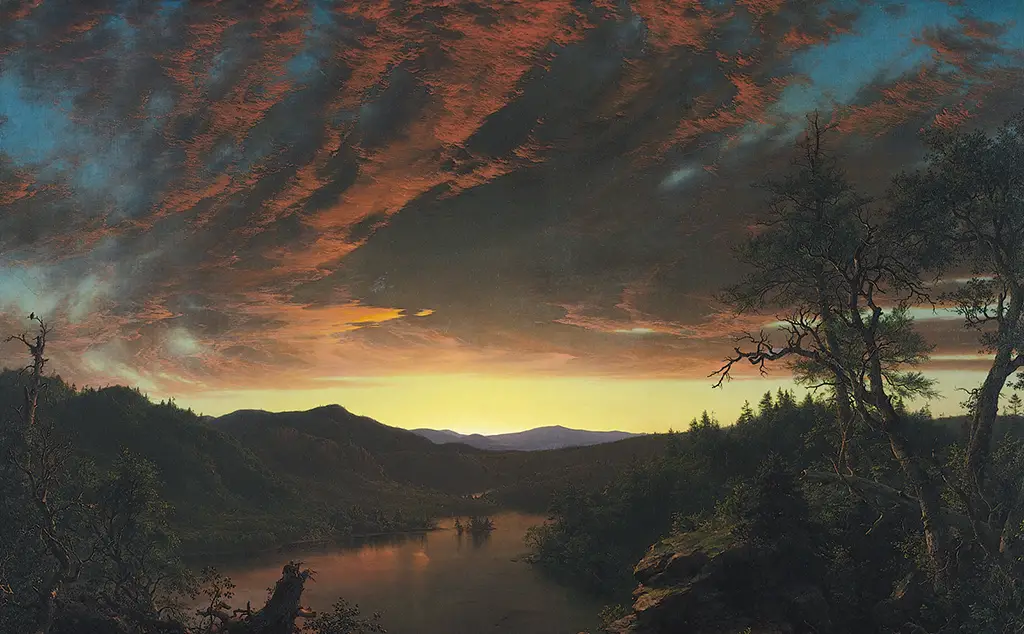Twilight in the Wilderness in Detail Frederic Edwin Church